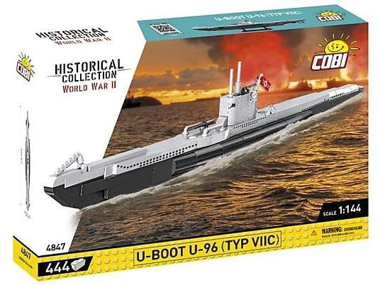 Klocki COBI Historical Collection World War II U-Boot U-96 Typ VIIC 4847