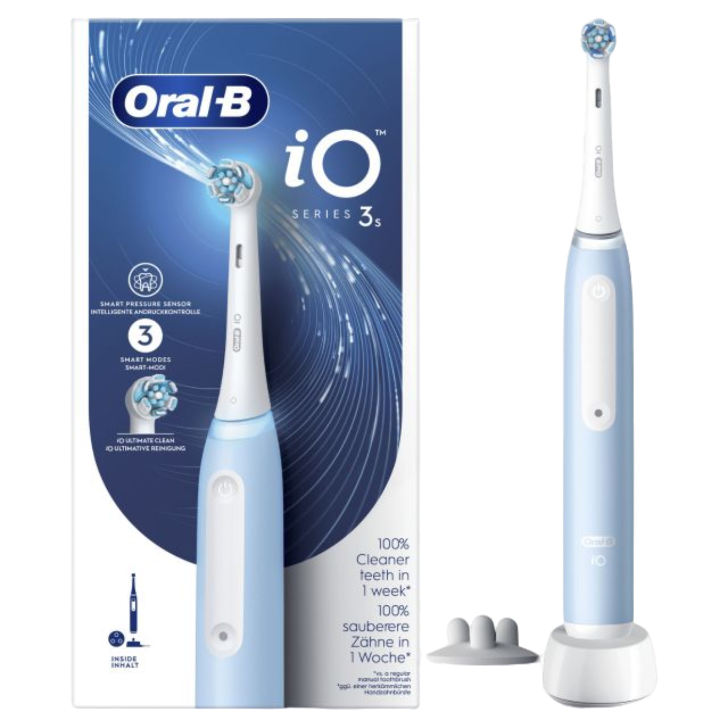 Oral B iO3 + 1 Opzetborstel Tandenborstel Blauw