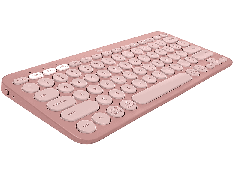 LOGITECH Pebble Keys 2 K380s Multi-Device Bluetooth Klavye Pudra Pembe (Türkçe Tuş Dizimi)