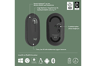 LOGITECH Pebble 2 M350s Bluetooth Mouse Grafit_6