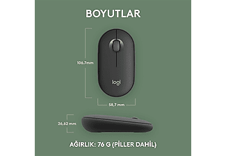 LOGITECH Pebble 2 M350s Bluetooth Mouse Grafit_8