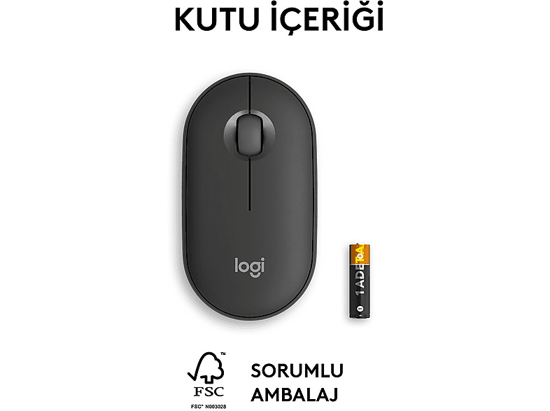 LOGITECH Pebble 2 M350s Bluetooth Mouse Grafit_9