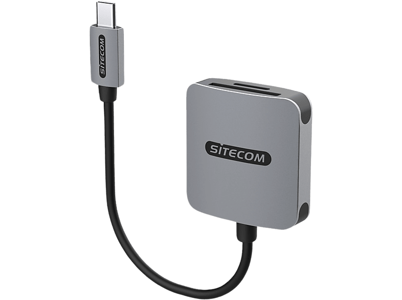 Sitecom Usb-c Kaartlezer Sd / Microsd Zilver Zwart (md-1008)