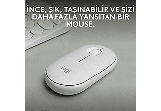 LOGITECH Pebble 2 M350s Bluetooth Mouse Beyaz_2