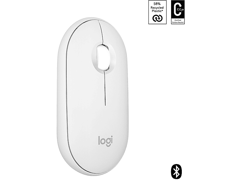 LOGITECH Pebble 2 M350s Bluetooth Mouse Beyaz