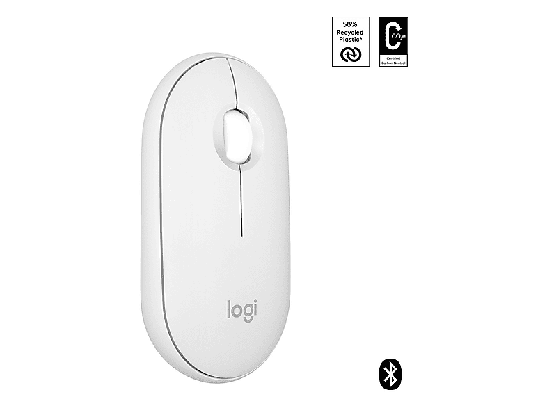 LOGITECH Pebble 2 M350s Bluetooth Mouse Beyaz_0