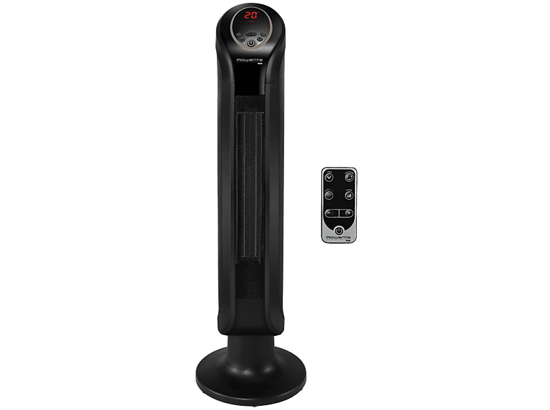 Rowenta Intense Comfort SO9420, 2400 W, Cerámico, 40 m², 3 Velocidades, Temperatura Automática, Oscilación, Silencioso, LED, ECO, Negro