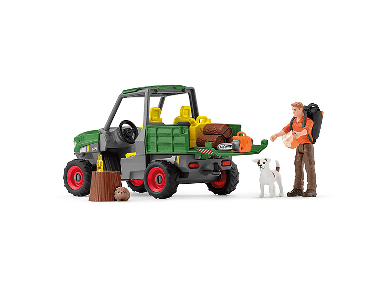 SCHLEICH 42659 WALDBAUER MIT FAHRZEUG Spielfigur Mehrfarbig