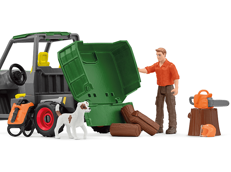 SCHLEICH 42659 WALDBAUER MIT FAHRZEUG Spielfigur Mehrfarbig