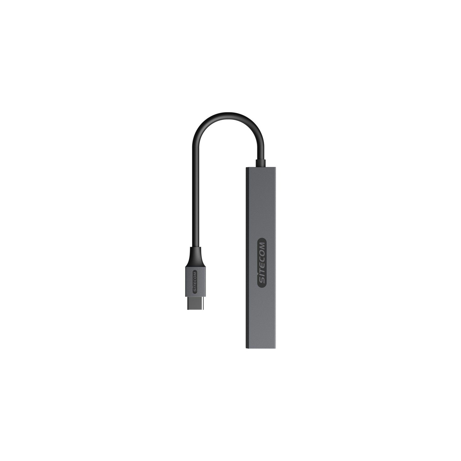 A gray SITECOM USB-C adapter with a black cable and a white background.