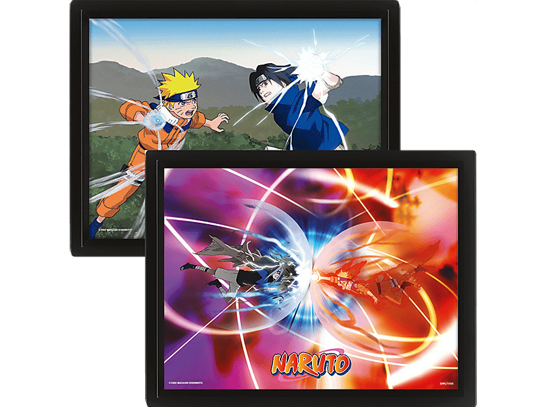 Póster 3D - Pyramid Naruto un choque de poder, 23,5 x 28,5 cm