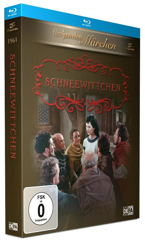 DVD-Hülle des Schneewittchen-Films. Das Cover zeigt Schauspieler und den Filmtitel.
