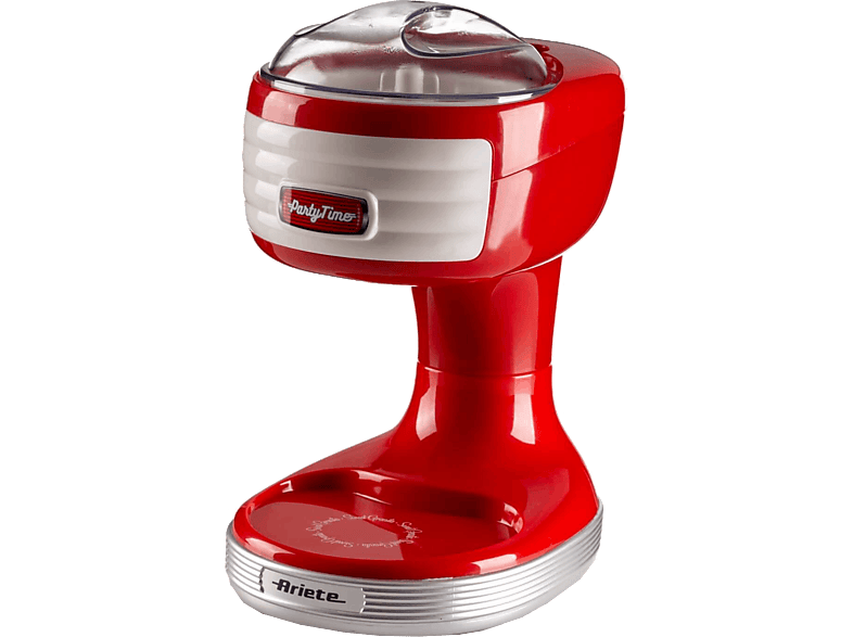 Máquina de hielo - Ariete Ice Crusher Party Time, 30 W, Ideal granizados y cócteles, Rojo