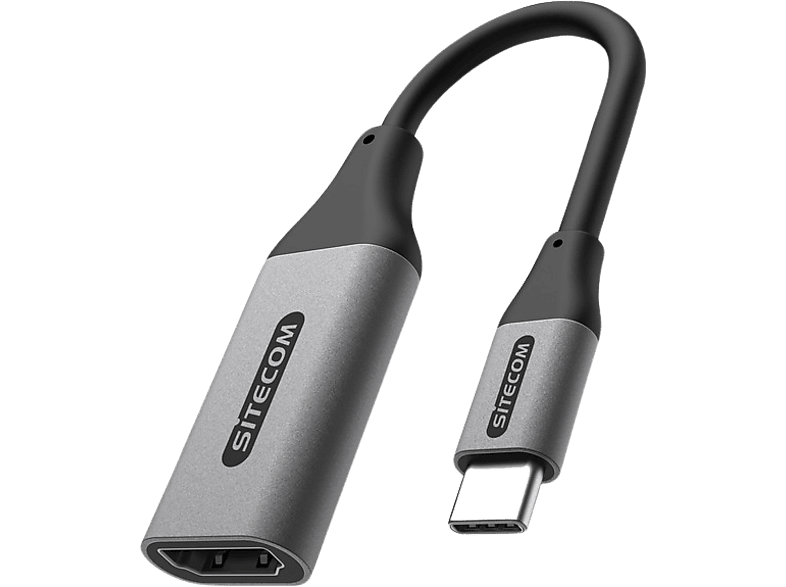 Sitecom Adaptateur Vidéo Usb-c Vers Hdmi 2.0 Argenté / Noir (ad-1002)