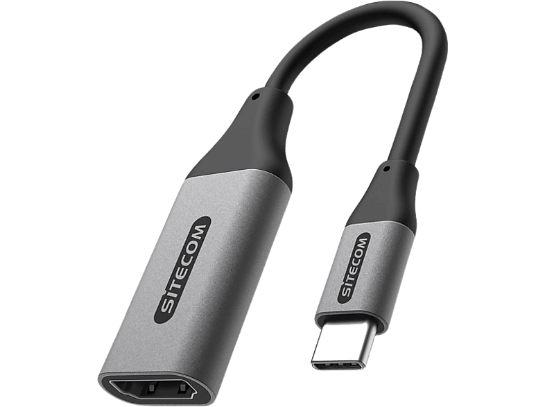 Sitecom Video Adapter Usb-c Naar Hdmi 2.0 Zilver / Zwart (ad-1002)