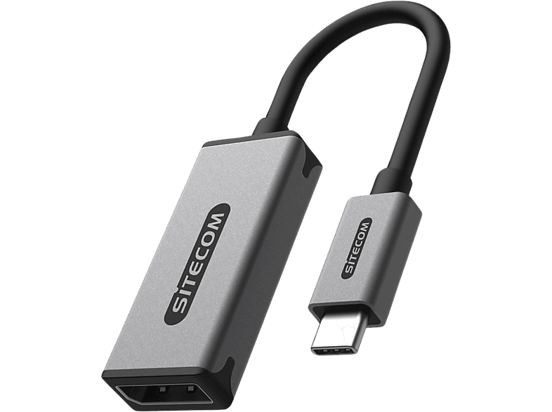 Sitecom Video Adapter Usb-c Naar Displayport 1.4 Zilver / Zwart (ad-1015)