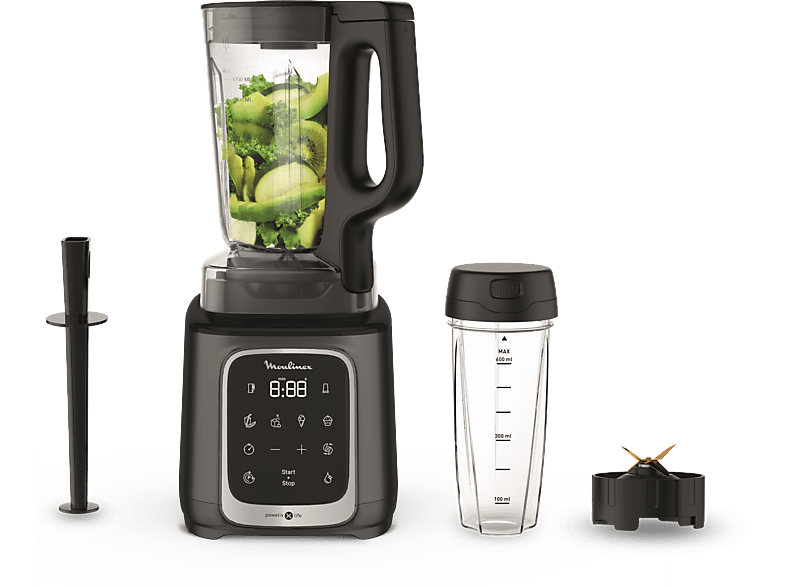 Batidora de vaso  Nutribullet Pro NB907B, Batidora personal, Extractor de  nutrientes, Tritan, Sin BPA, 6 complementos, 0.9 l, 900 W, Negro