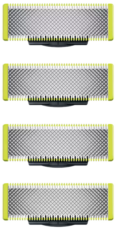 PHILIPS Lame de rasoir OneBlade Vert - 4 pièces (QP240/50)