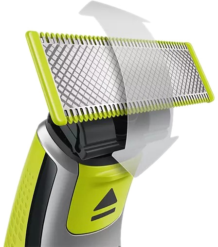 PHILIPS Lame de rasoir OneBlade Vert - 4 pièces (QP240/50)