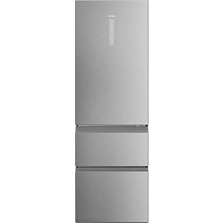 Frigorífico combi - Haier 3D 60 Series 5 HTW 5618CNMG, No Frost, 185 cm, 360 l, Motor Inverter, Wi-fi, Negro