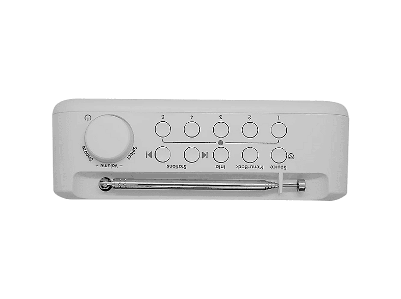 Pure Elan One² portables DAB+/FM Radio mit Bluetooth 5.1, White — Foto 2 von 3
