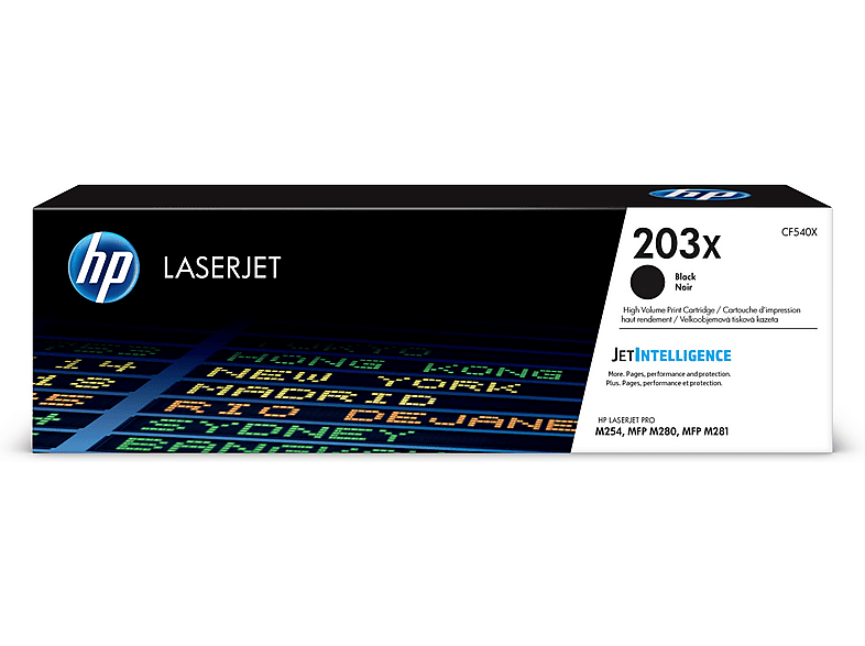 HP 203X, schwarz (CF540X); Tonerpatrone