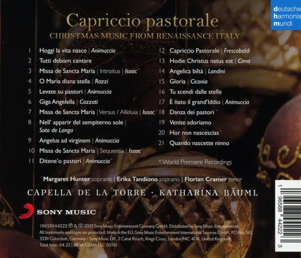 CD-Cover mit Text. Das Cover hat Text sowohl in Englisch als auch in Deutsch.