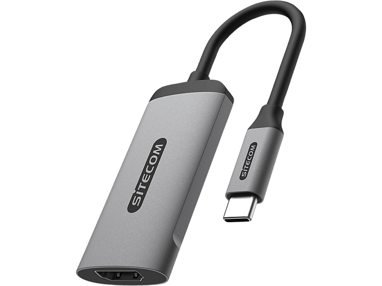 Sitecom Video Adapter Pro Usb-c Naar Hdmi 2.1 Zilver / Zwart (ad-1003)