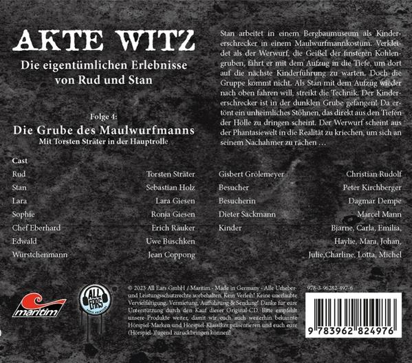 Akte Witz - Des Maulwurfmanns - (CD) Witz Grube 04: Die Akte