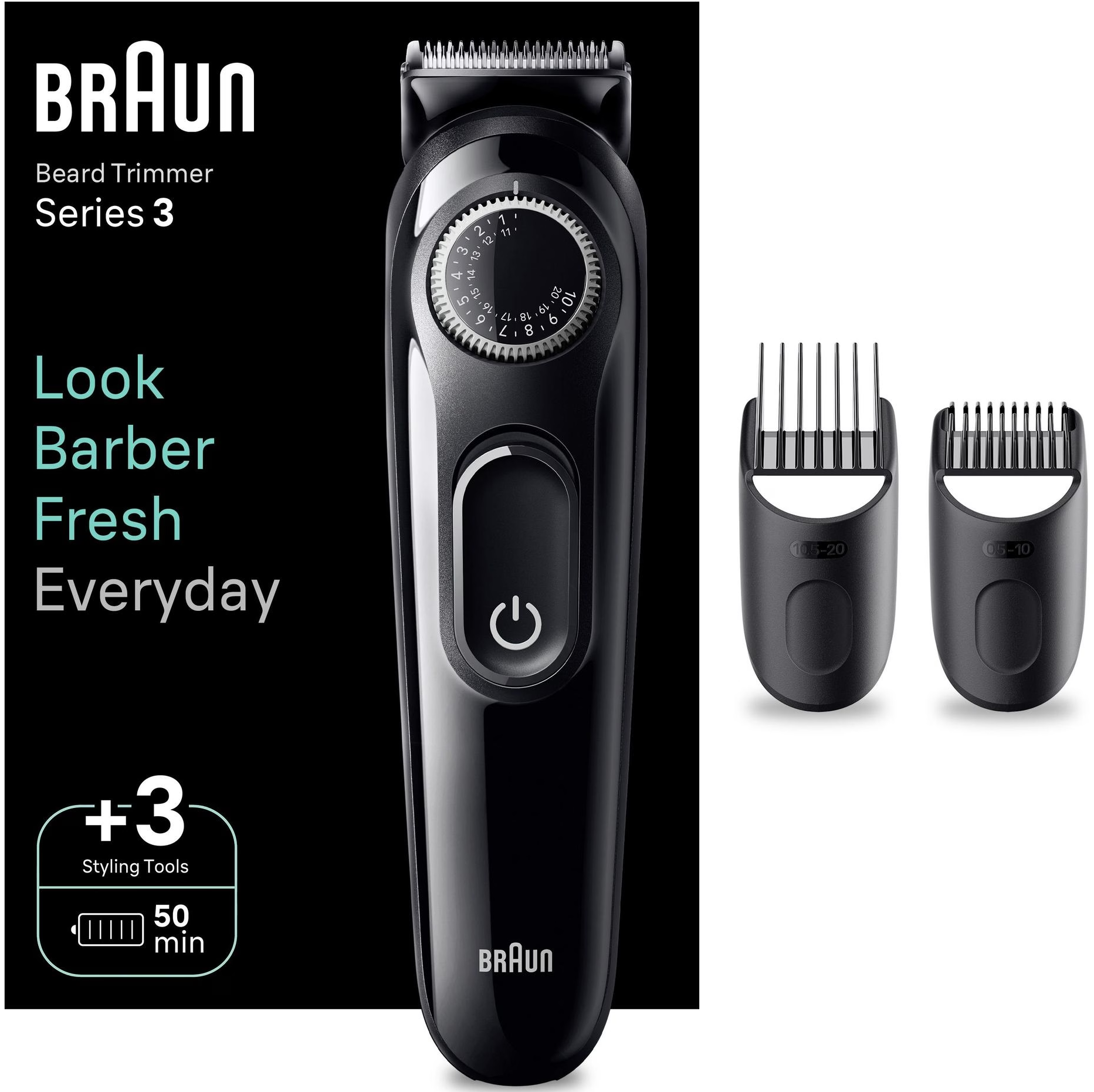 BRAUN BT3410 - Barttrimmer (Schwarz)