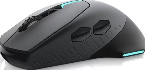 DELL Alienware AW610M - Gaming-Maus, Kabellos und Kabelgebunden, Optisch mit Laserdioden, 16000 dpi, Schwarz