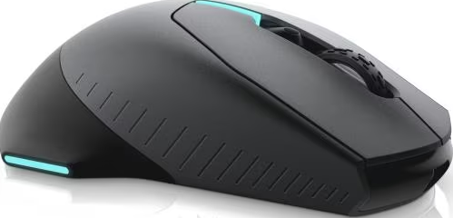 DELL Alienware AW610M - Gaming-Maus, Kabellos und Kabelgebunden, Optisch mit Laserdioden, 16000 dpi, Schwarz