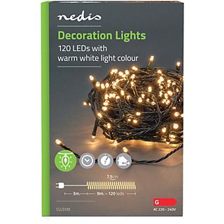 NEDIS Ledsnoer 9 m 120 LED WarmWit (CLLS120)