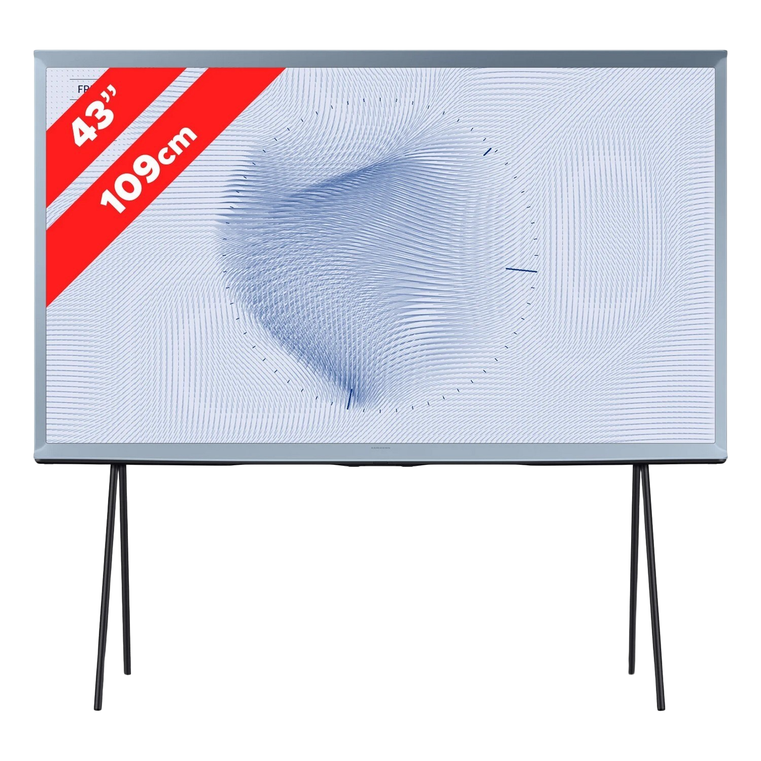 SAMSUNG The Serif Cotton Blue 43" QLED 4K Smart TV QE43LS01BHUXXN - Ultra HD 4K - QLED-tv - 43 inch