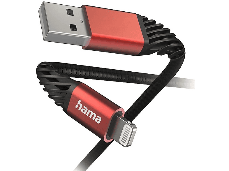 Kabel USB - Lightning HAMA 1.5 m Czarny – zdjęcie 2