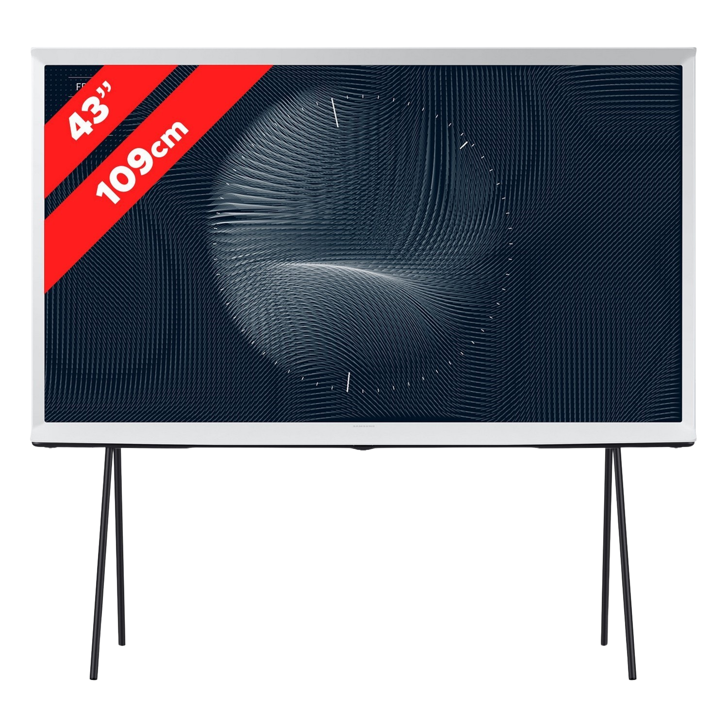 SAMSUNG The Serif Cloud White 43" QLED 4K Smart TV QE43LS01BGUXXN - Ultra HD 4K - TV QLED - 43 pouces