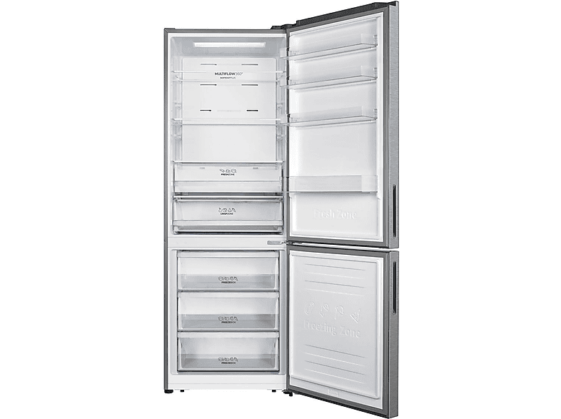 GORENJE NRK720CAXL4 Kühlgefrierkombination (C, 495 l, 2013 mm hoch, Grau)