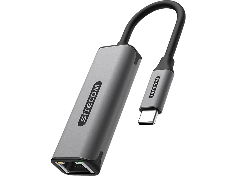 Sitecom Adapter Pro Usb-c Naar Ethernet 2.5 Gbit Zilver / Zwart (ad-1006)