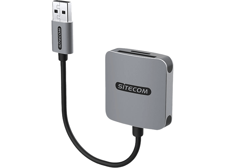 Sitecom Sd / Microsd Kaartlezer Pro Zilver Zwart (md-1009)