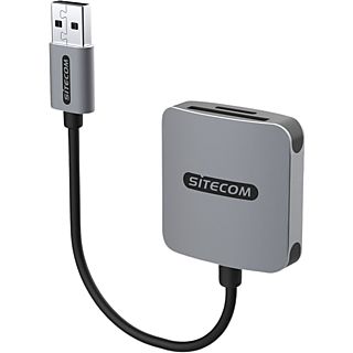 SITECOM SD / microSD kaartlezer Pro Zilver / Zwart (MD-1009)