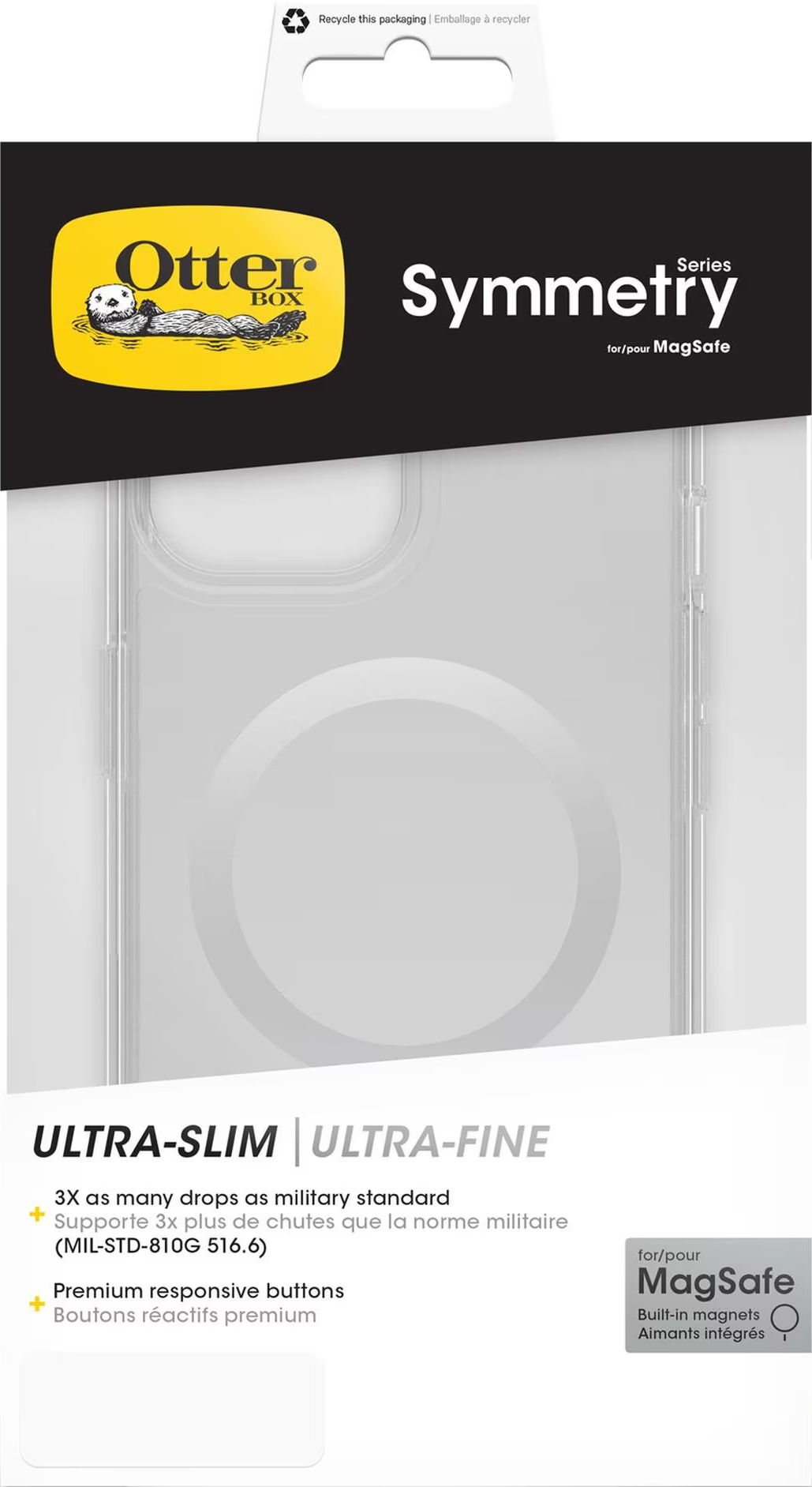OTTERBOX Symmetry Series - Housse de protection (Convient pour le modèle: Apple iPhone 15)