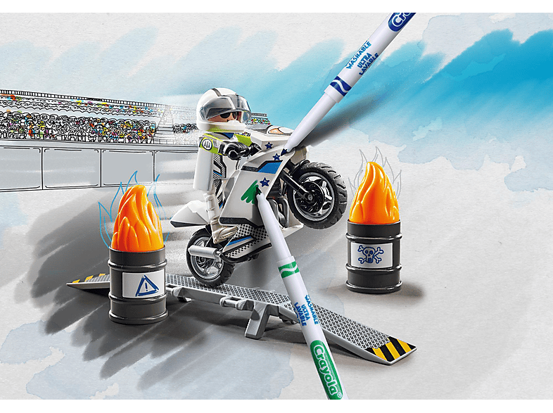 Thumbnail - PLAYMOBIL 71377 Color: Motorrad Spielset, Mehrfarbig