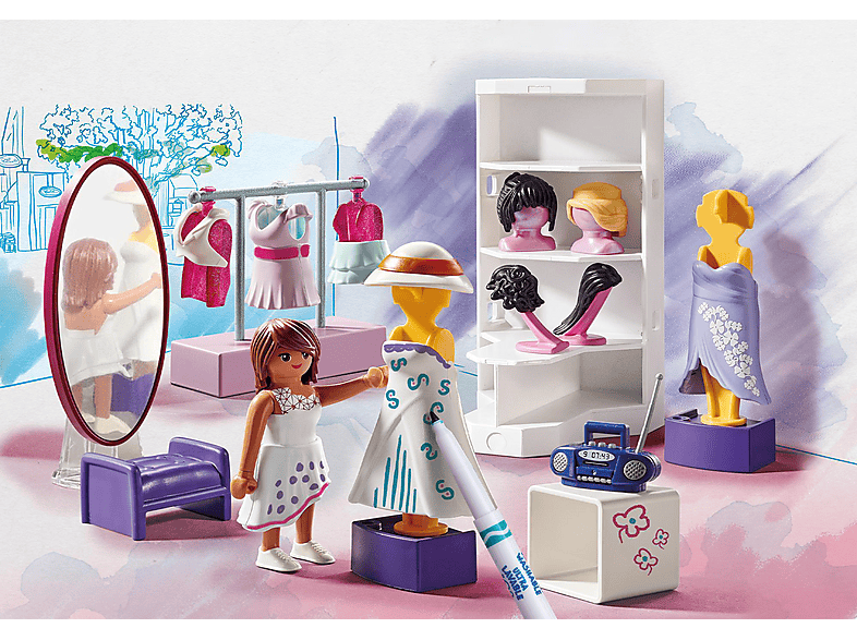 Thumbnail - PLAYMOBIL 71373 Color: Fashion Design Set Spielset, Mehrfarbig