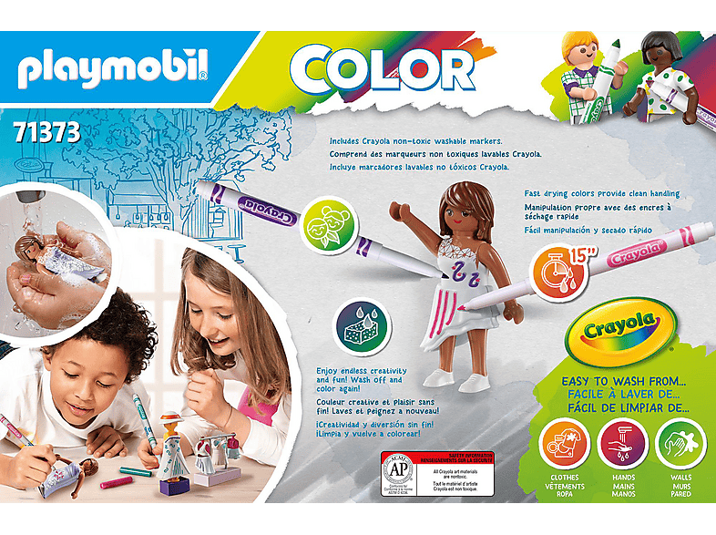 Thumbnail - PLAYMOBIL 71373 Color: Fashion Design Set Spielset, Mehrfarbig