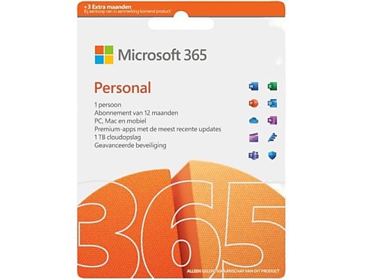 MICROSOFT 365 Personal - Jaarabonnement - 1 gebruiker