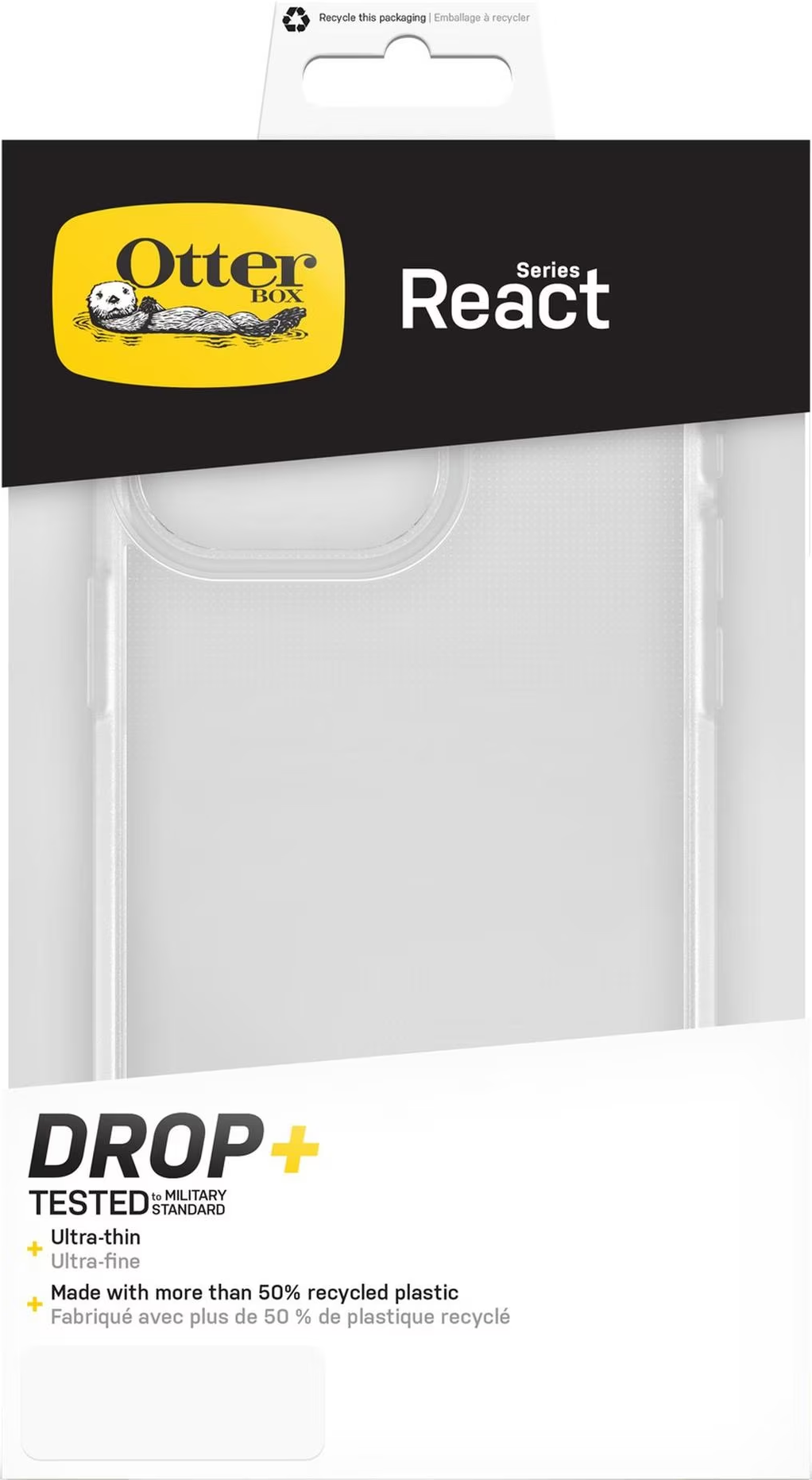 OTTERBOX React Series - Housse de protection (Convient pour le modèle: Apple iPhone 15 Pro Max)