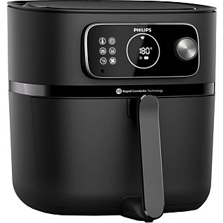 PHILIPS HD9875/91 Airfryer-Kombi XXL - Heissluftfritteuse (Schwarz)