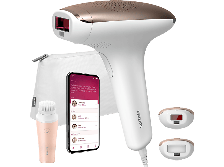 Depiladora IPL Philips Lumea Serie 9000, uso sin cable, luz