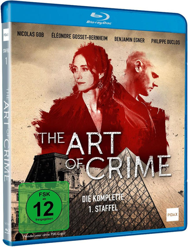Filmcover, The Art of Crime, mit Schauspielern und dem Eiffelturm.