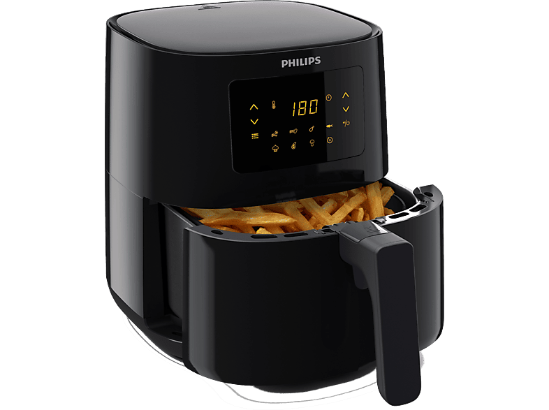 Philips HD9252/90 Airfryer Essential Heißluftfritteuse (4,1 l, 1400 Watt, Schwarz)